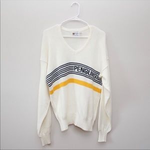 NHL vintage Penguins varsity hockey sweater